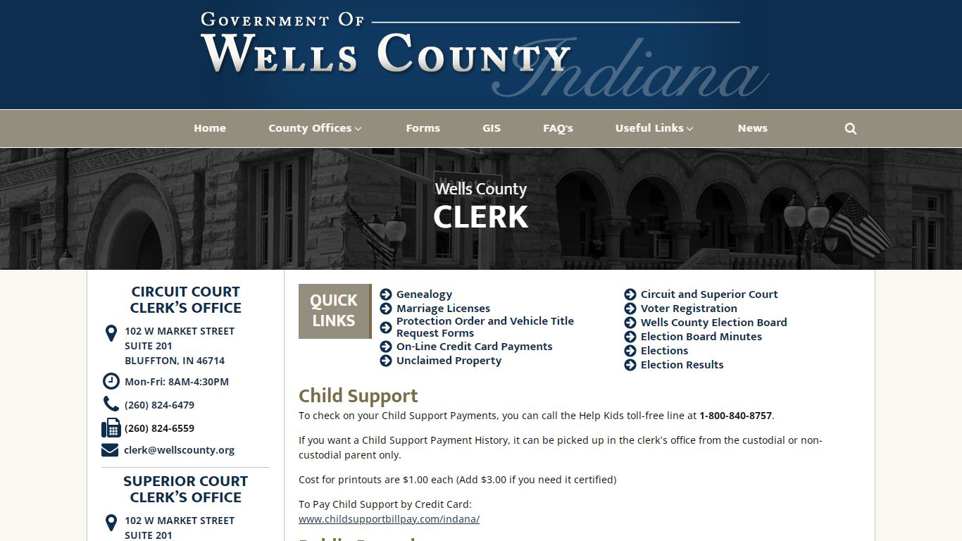 Clerk - Wells County Indiana