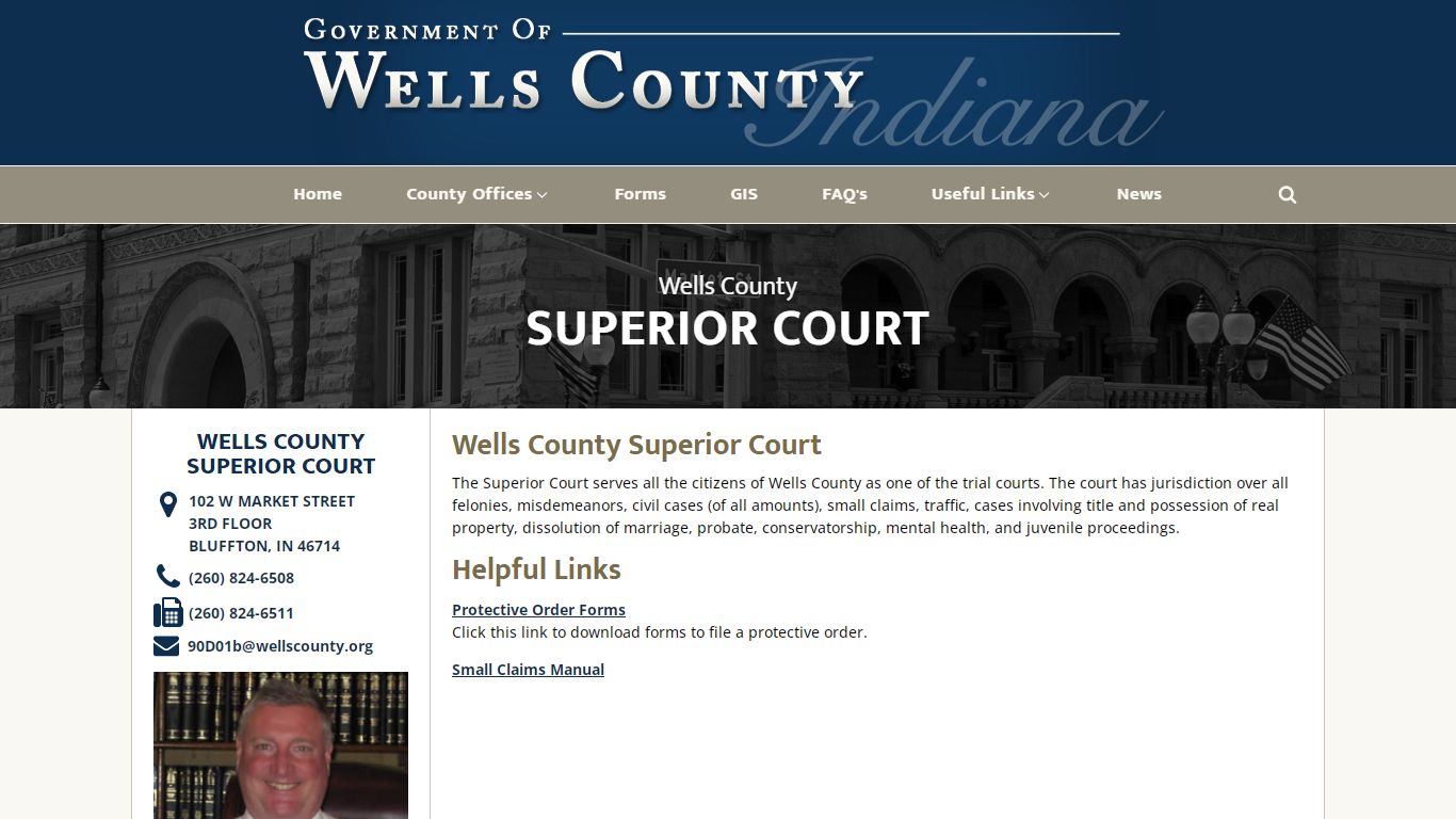 Superior Court - Wells County Indiana