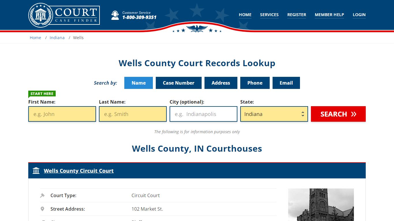 Wells County Court Records | IN Case Lookup - CourtCaseFinder.com